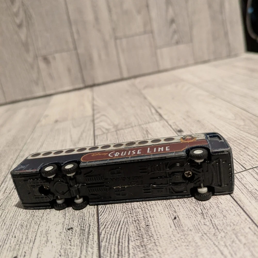 Disney Cruise Line Toy Bus - Navy Blue and Red Accents